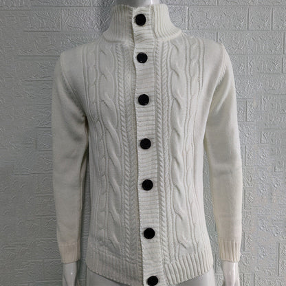 Raymond – Stand Collar Knit Button Men's Cardigan