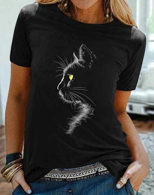 Alison – Casual Short Sleeve T-Shirt with Crew Neck