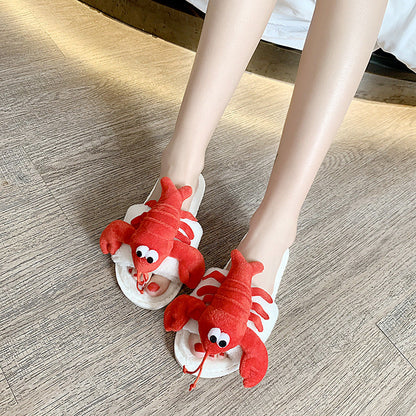 Rose – Fashionable Cotton Slippers with Crab Design