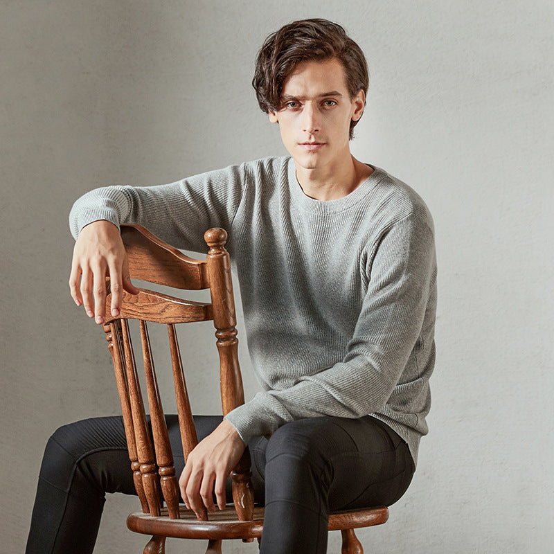 Rory – Men's Knit Sweater with Crew Neck