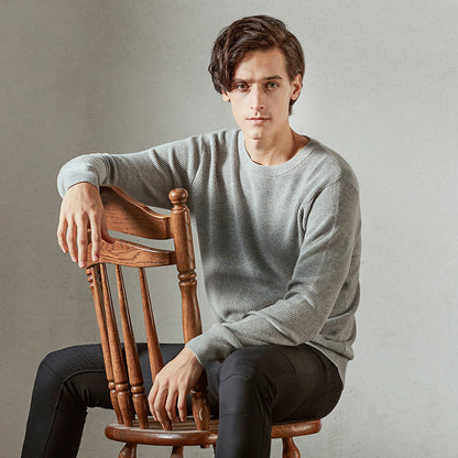 Rory – Men's Knit Sweater with Crew Neck