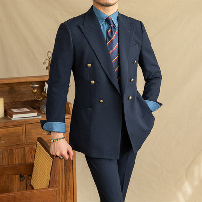 Dominic – Semi-Lined Seersucker Suit for Men