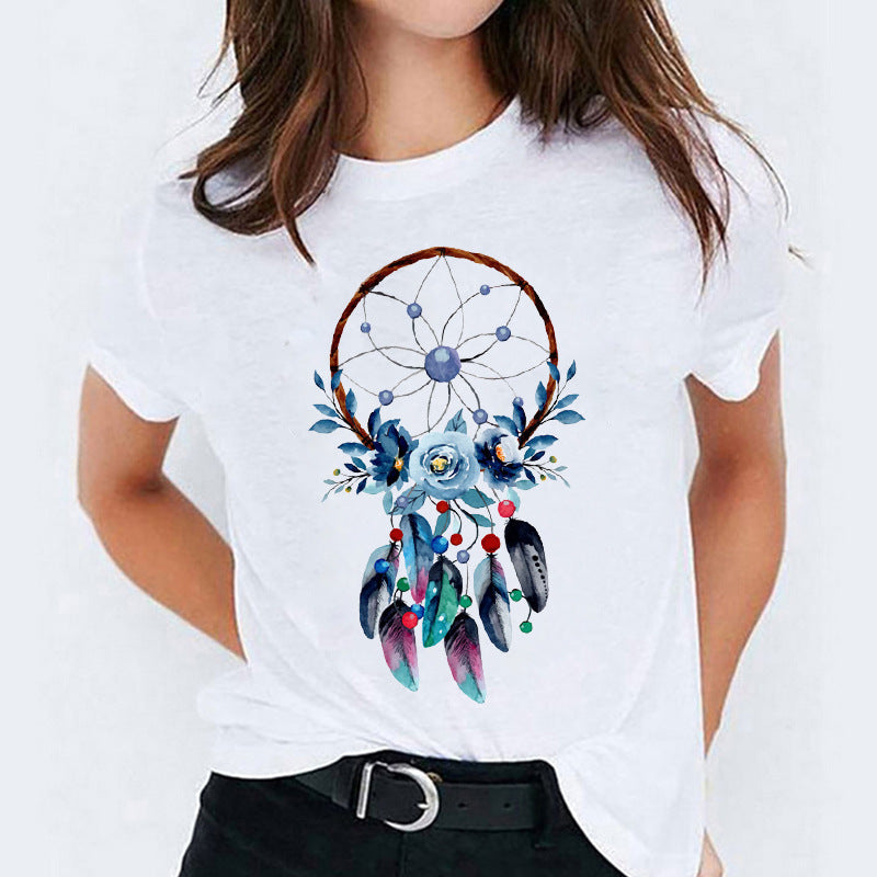Joanne – Cute Cartoon Short Sleeve Shirt