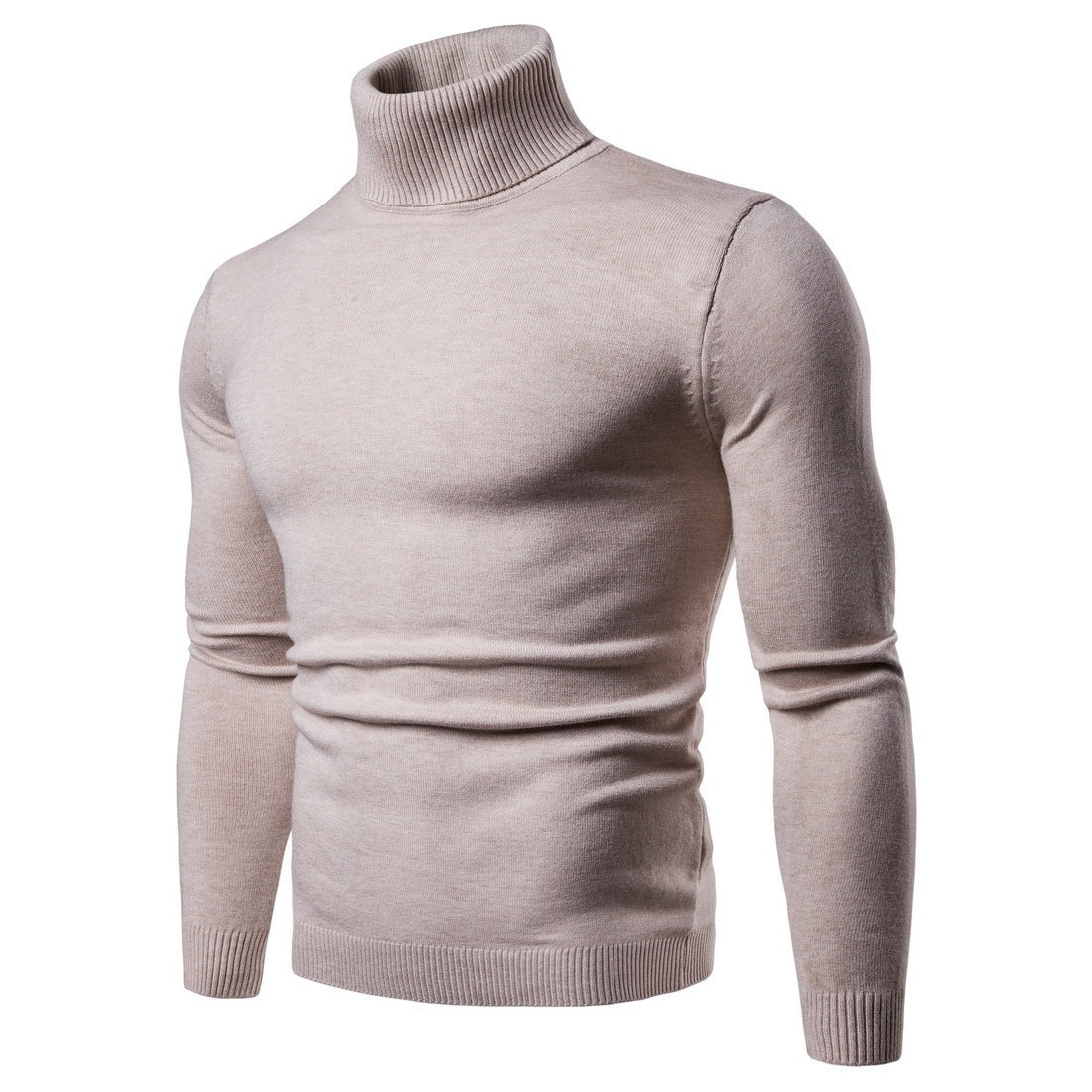 Lawrence – Slim Thermal Turtleneck Sweater for Men in Solid Designs