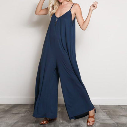 Audrey – Summer Jumpsuit with V-Neck for Women