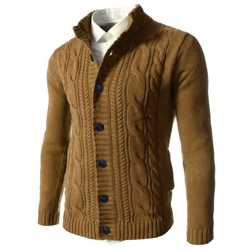 Raymond – Stand Collar Knit Button Men's Cardigan