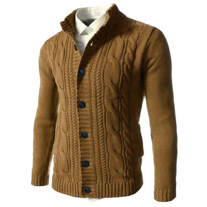 Raymond – Stand Collar Knit Button Men's Cardigan