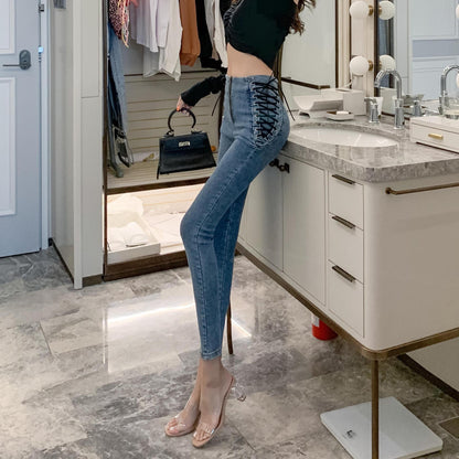 Audrey – High-Waisted Slim Skinny Jeans