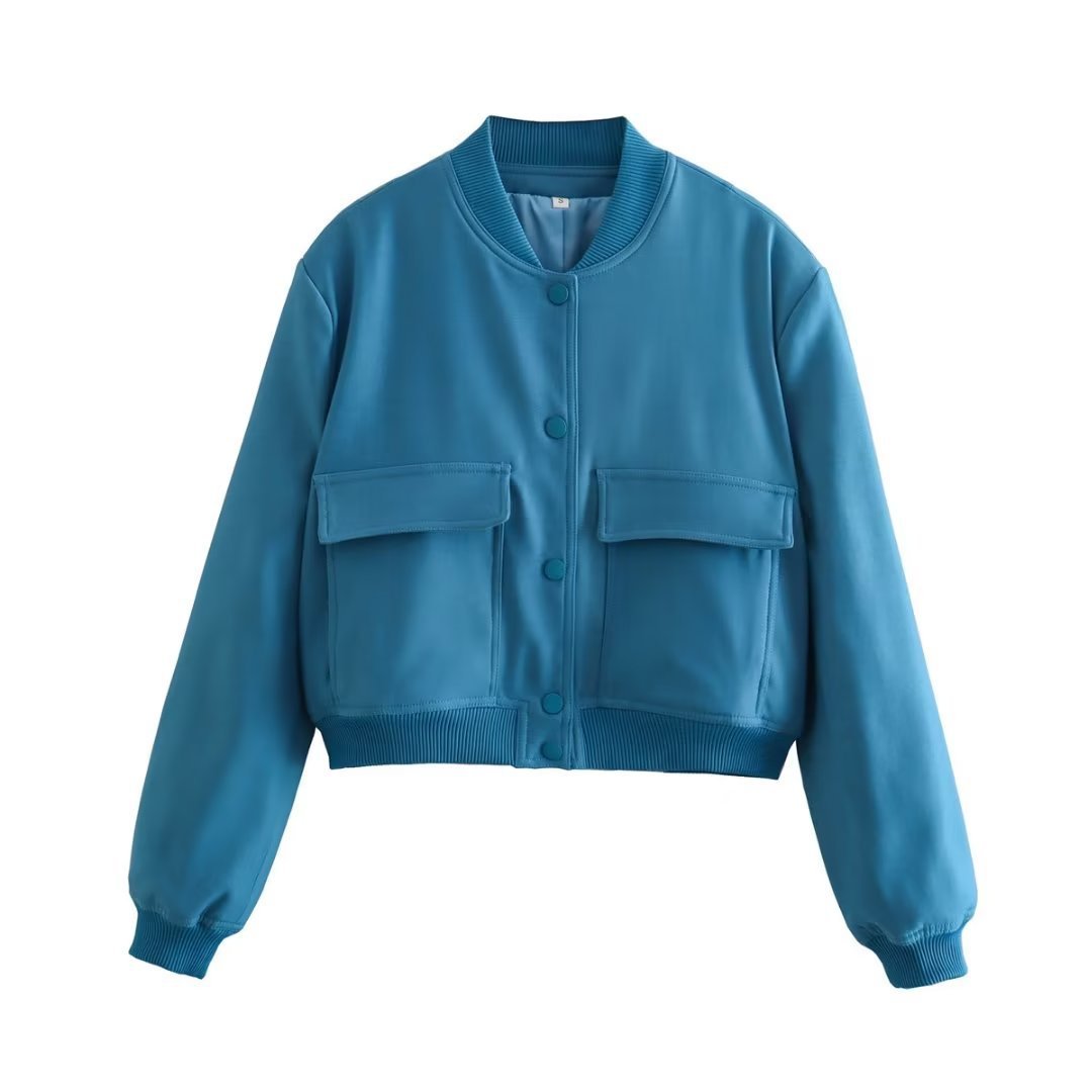 Betty – Stylish Women's Jacket with Pockets and Stand Collar
