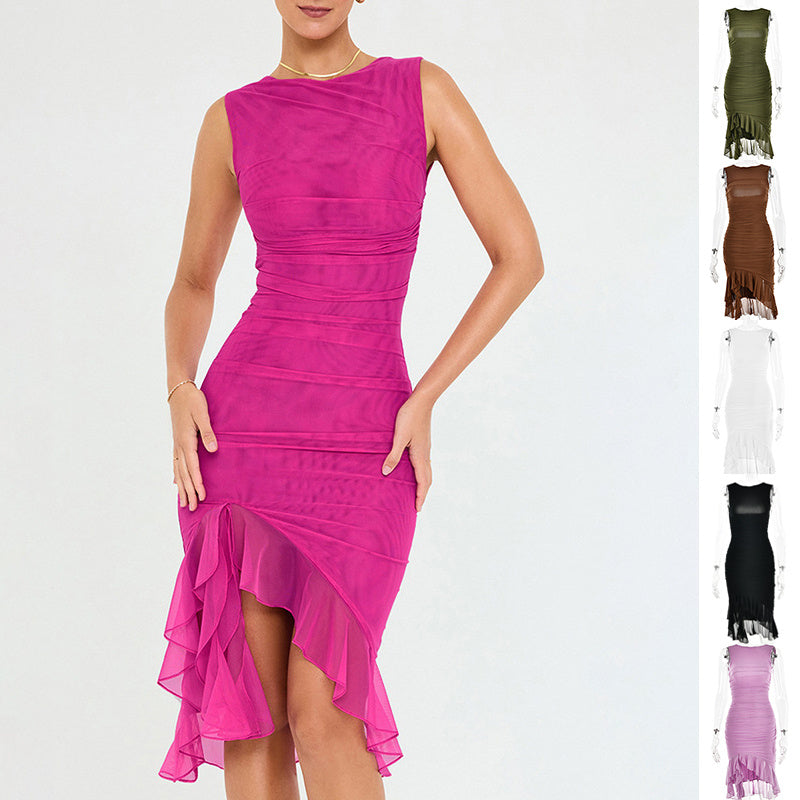Janet – Slim Sleeveless Party Club Dress