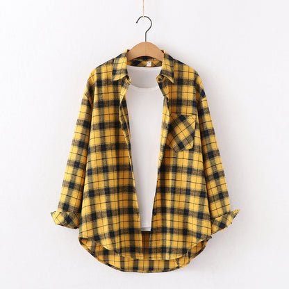 Hayley – Checkered Women's Blouse with Relaxed Fit