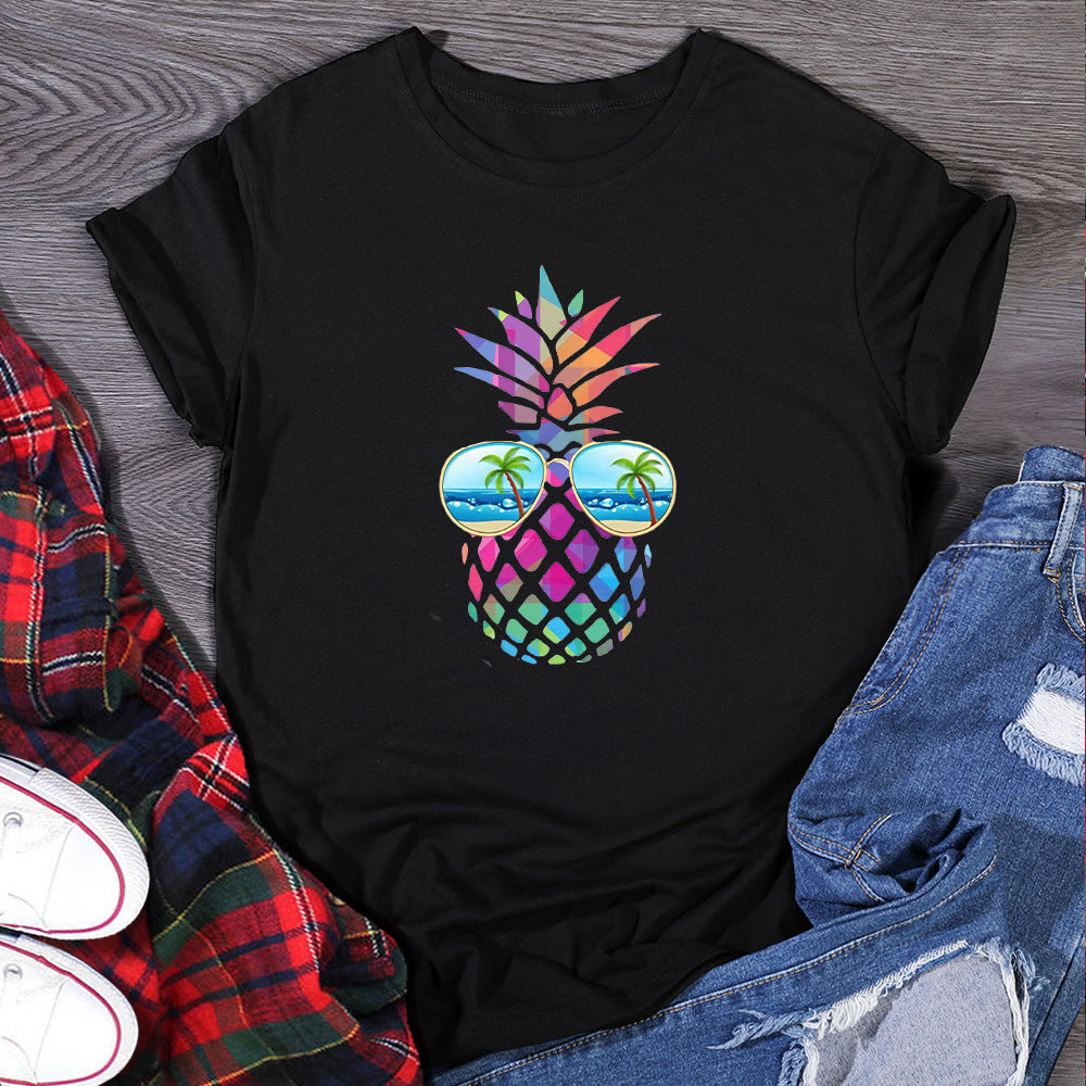 Melissa – Women's T-Shirt with Eye Pineapple Design