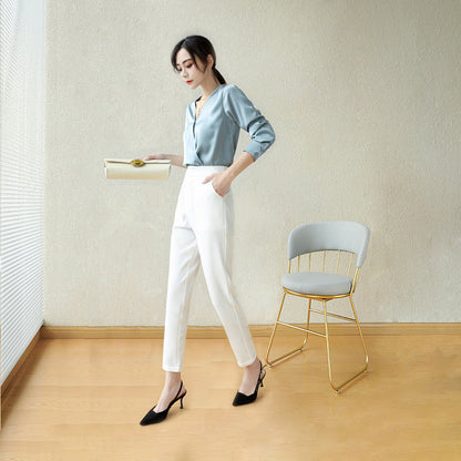 Anne – Women's High Heels in Premium Vegan Suede with Buckle