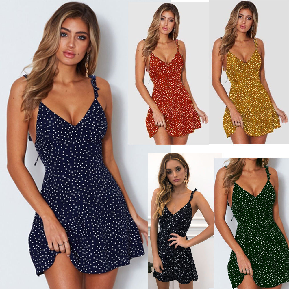 Kim – Polka Dot Beach Dress