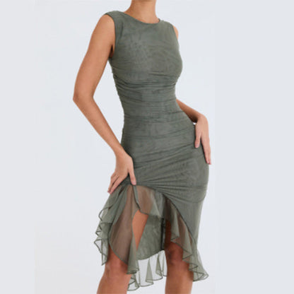Janet – Slim Sleeveless Party Club Dress