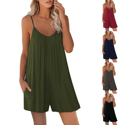 Abigail – Casual Sleeveless Jumpsuit with Pockets