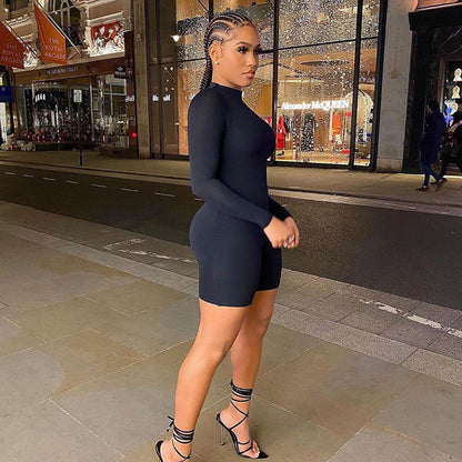 Fiona – Long Sleeve Round Neck Jumpsuit for Women