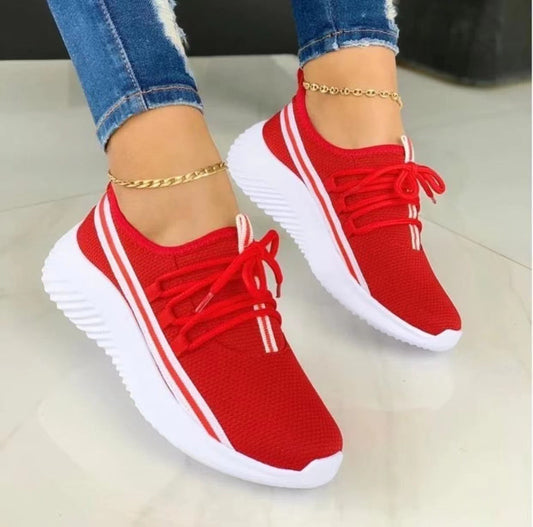 Alice – Striped Women's Sneakers for Sport