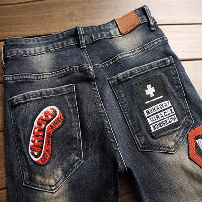 Ralph – Ripped Jeans with Badge Patch