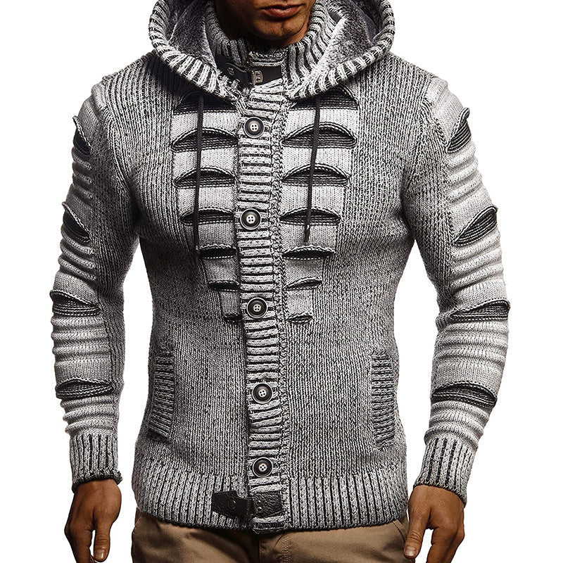 Stuart – Hooded Knit Jacket for Men