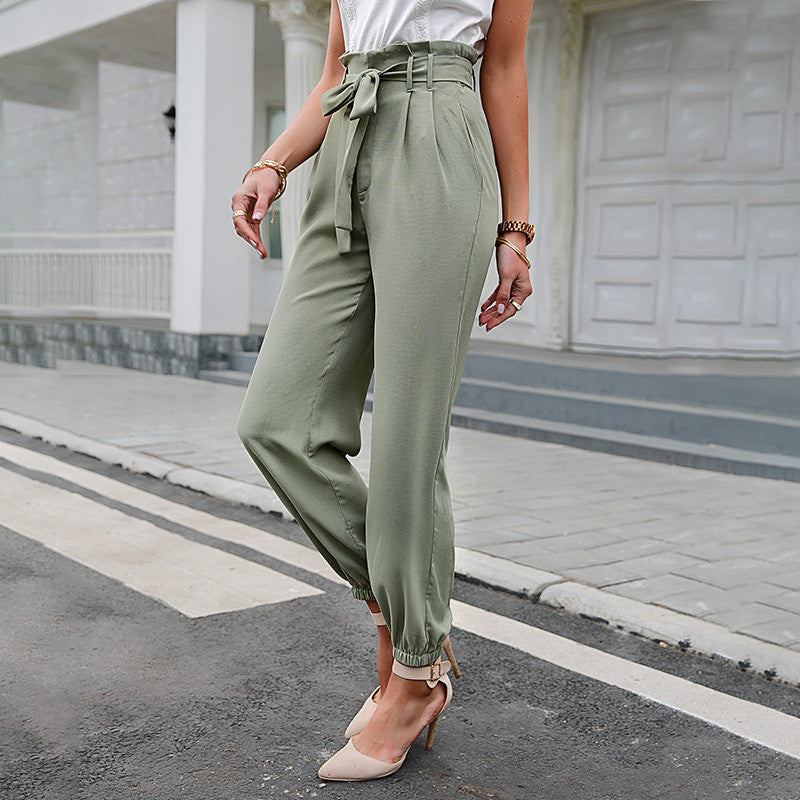 Michelle – High-Waisted Women's Pants with Pockets
