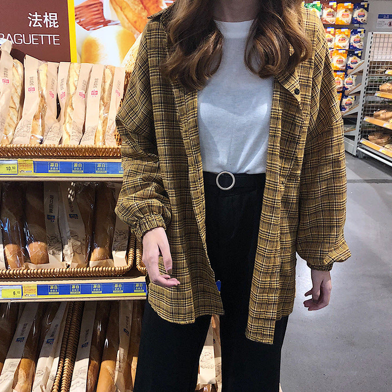 Jade – Plaid Blouse