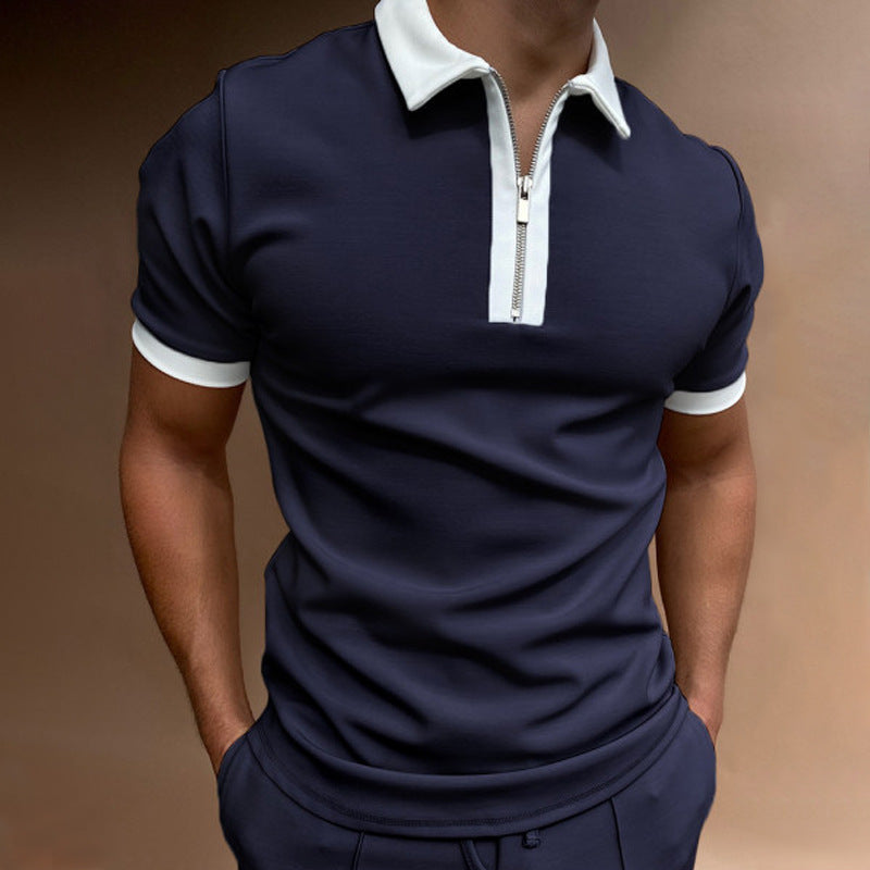Jeff – Classic Men's Polo Shirt with Stripes