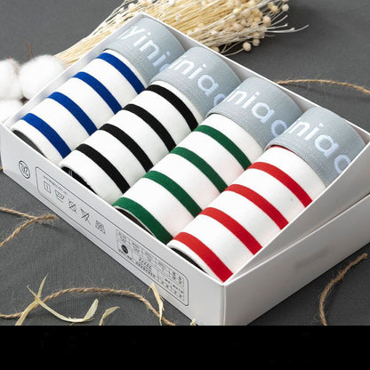 Ken – Men's Cotton Boxer with Striped Pattern