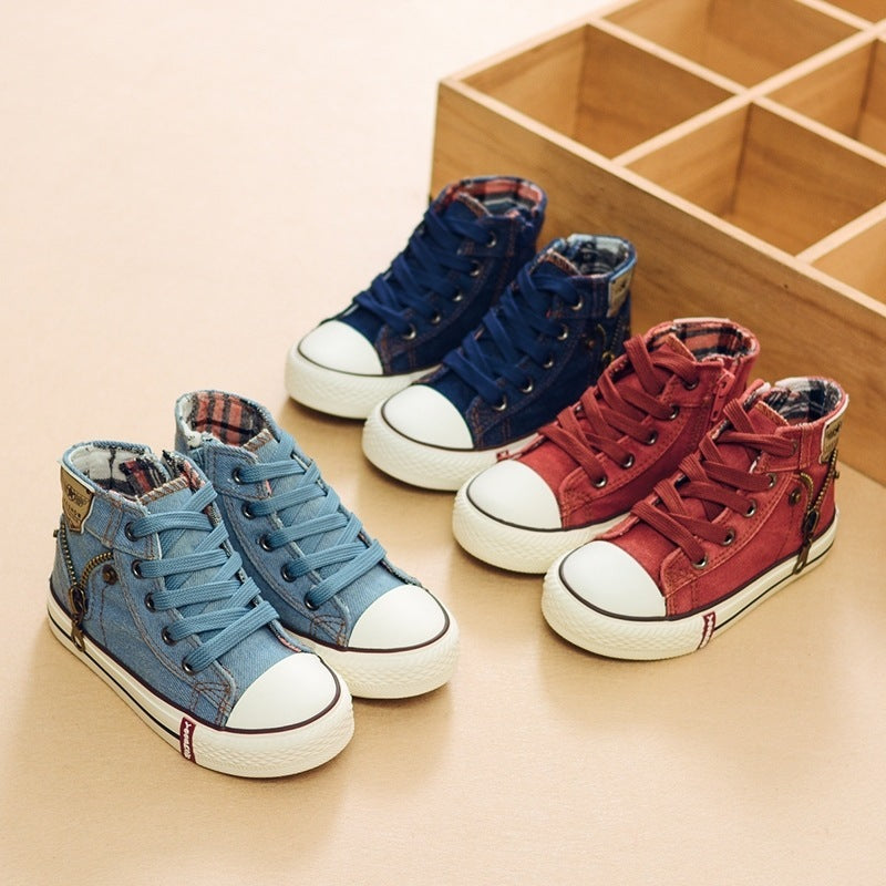 Rose – Breathable Denim Sneakers for Kids