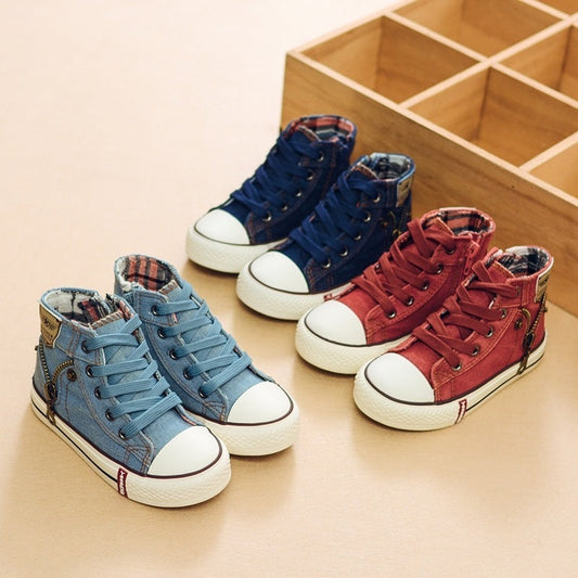 Rose – Breathable Denim Sneakers for Kids