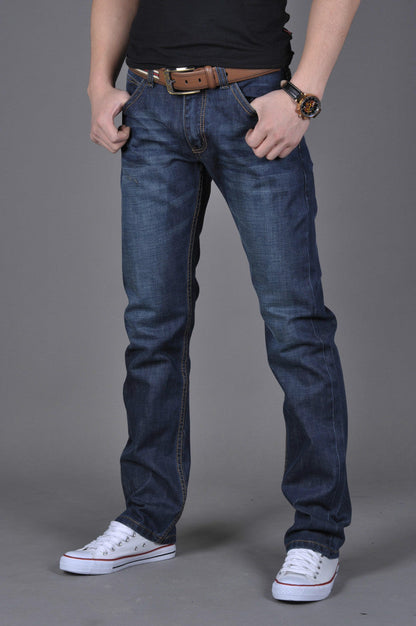 Glen – Straight Slim-Fit Men's Jeans in Dark Blue