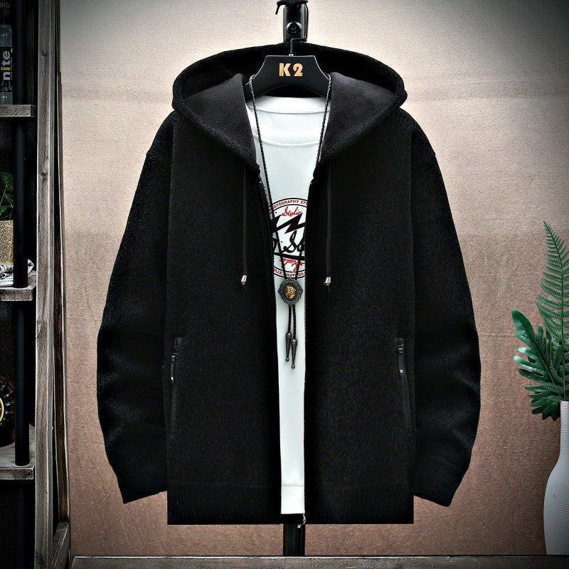 Kieran – Men's Stylish Cashmere Hoodie Cardigan