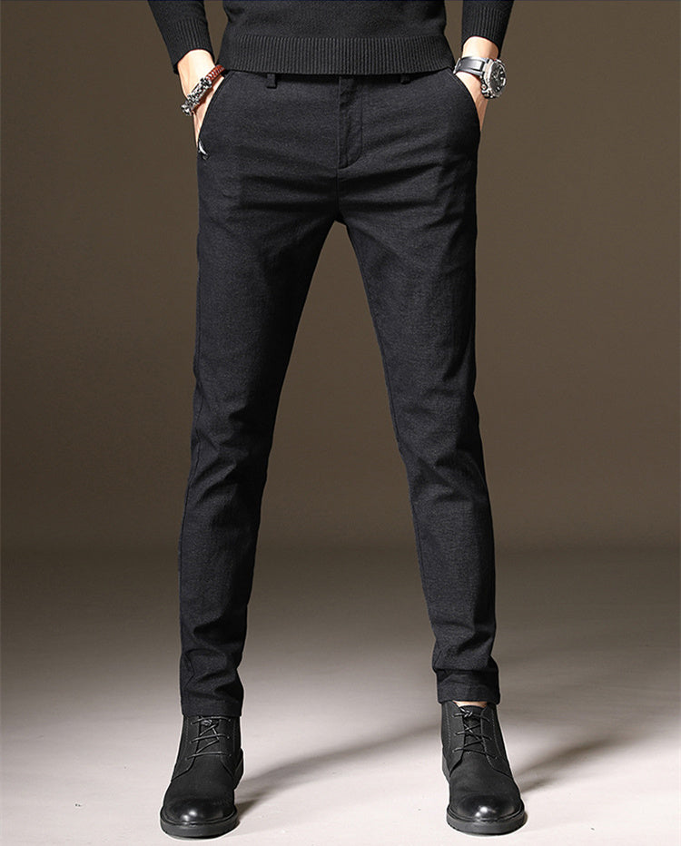 Phillip – Slim Fit Elastic Pencil Trousers for Men