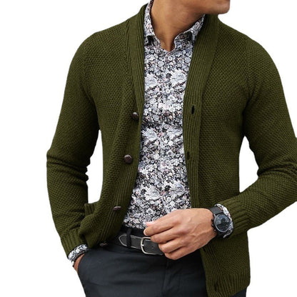 Glenn – Single-Breasted Men's Knit Sweater