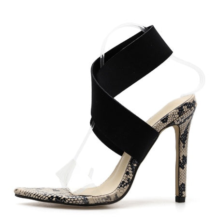 Barbara – High Heels with Snake Pattern