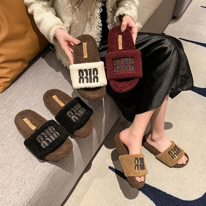 Jessie – Fluffy Women's Slippers in Premium Vegan Suede