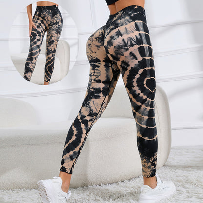 Joy – Seamless High-Waist Tie-Dye Yoga Pants