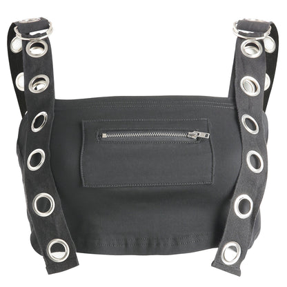 Andrea – Sleeveless Women's Crop Top with Cut-Out Design