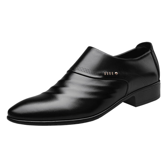 Alan – Elegant Men's Vegan Leather Shoes with Cap Toe