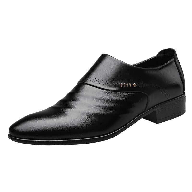 Alan – Elegant Men's Vegan Leather Shoes with Cap Toe