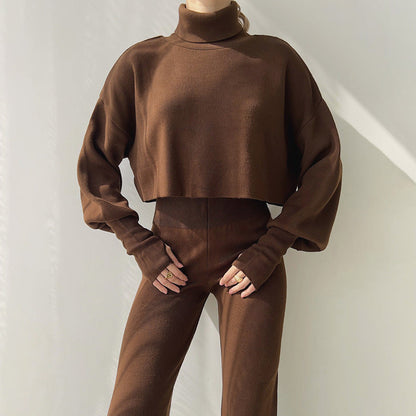 Angela – Casual Turtleneck Set with Long Sleeves
