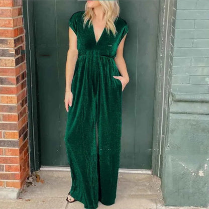Marion – V-Neck Jumpsuit with High Waist