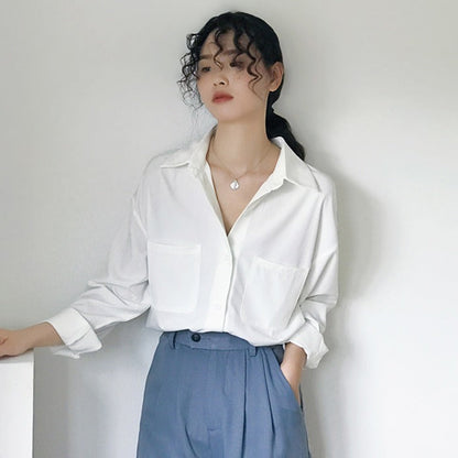 Tanya – Chiffon Long Sleeve Blouse with Professional Style