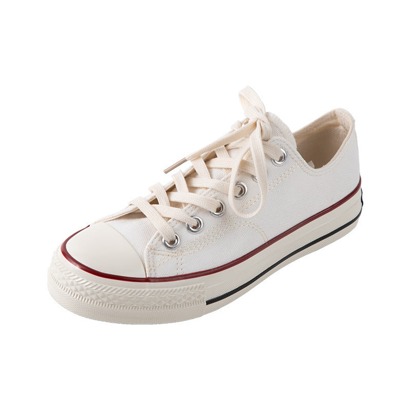 Kathryn – Low Canvas Shoes in 1970s Style