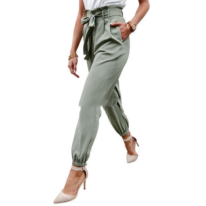 Michelle – High-Waisted Women's Pants with Pockets