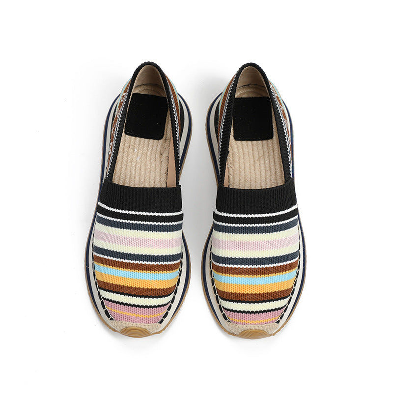 Louise – Stylish Women's Shoes in Cotton and Linen Korean Style