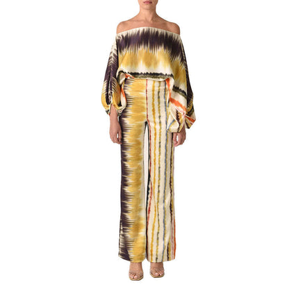 Audrey – Women's Two-Piece with Batwing Sleeves and Wide Legs