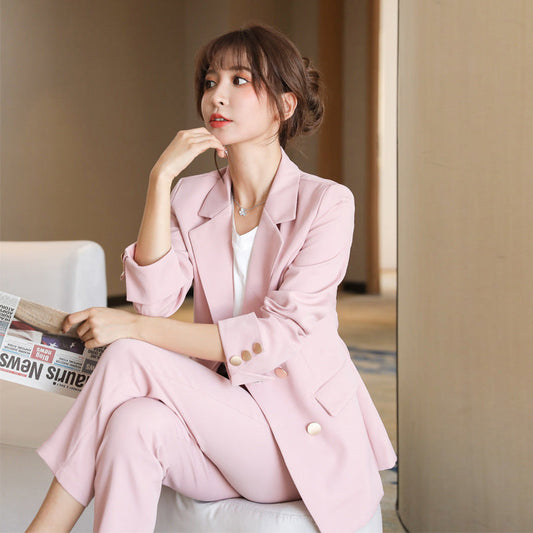 Lily – Elegant Women's Blazer Suit for Spring and Autumn