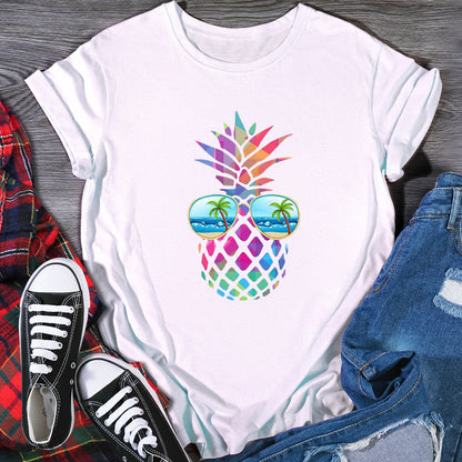 Melissa – Women's T-Shirt with Eye Pineapple Design