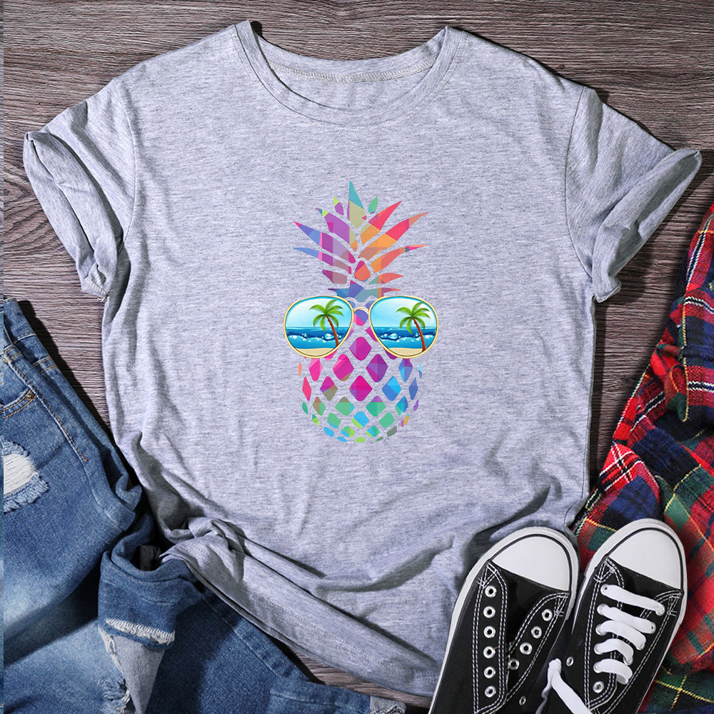 Melissa – Women's T-Shirt with Eye Pineapple Design